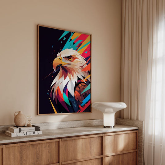 A Pop Of Power - Eagle Wall Art Print