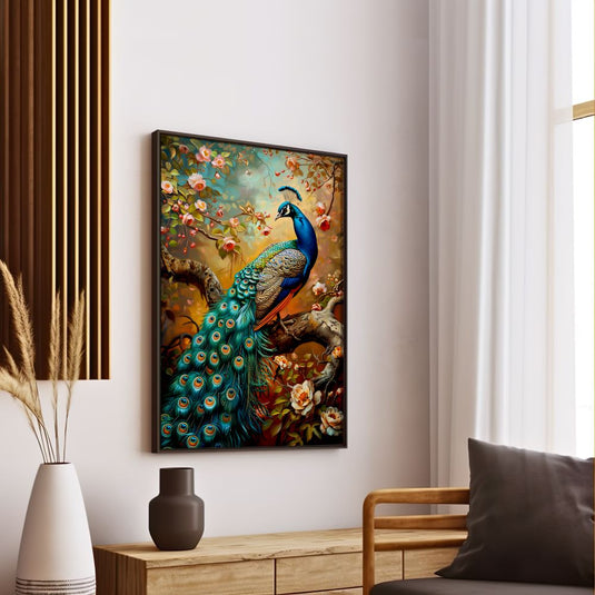 Feathers of Fortune - Peacock Wall Art