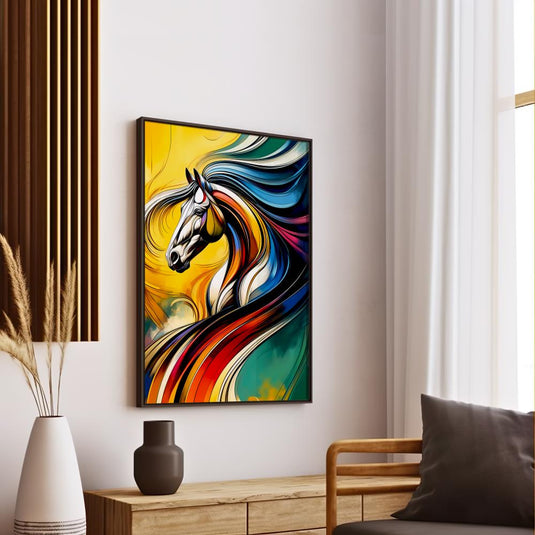 Vibrant Runners - Abstract Horse Wall Art
