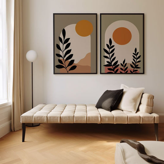 Harvest Hues - Boho Wall Art - Set of 2