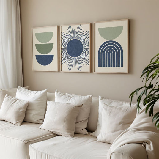 MidCentury Modern Art - Modern Wall Art - Set of 3
