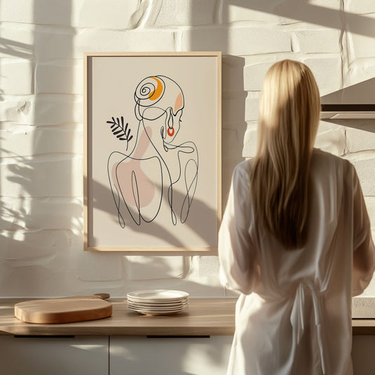 Feminine Form - Boho Line Wall Art