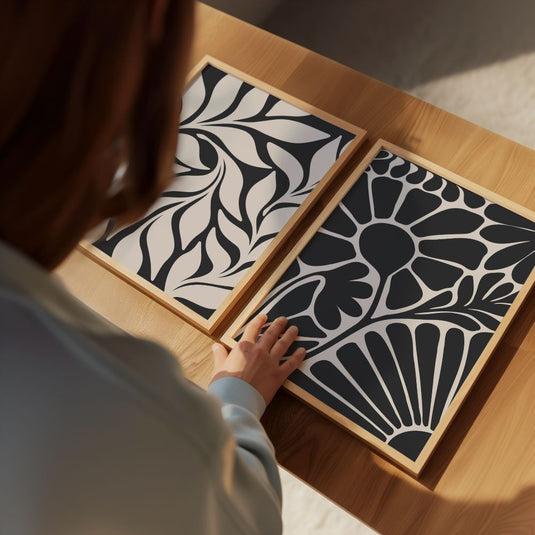 Beige Bouquet - Botanical Wall Art - Set of 2