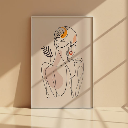 Feminine Form - Boho Line Wall Art