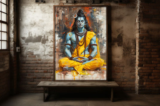 Essence of Shiva - Religious Wall Art - Shiva Painting