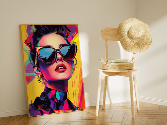 Shades of Confidence - Pop Art Style - Canvas Wall Art