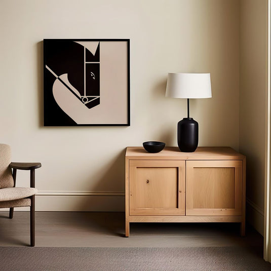 Ink and Ivory - Minimalist Horse Wall Art