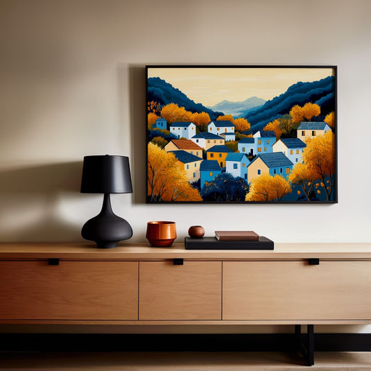 A Mountain Hamlet - Landscape Wall Art
