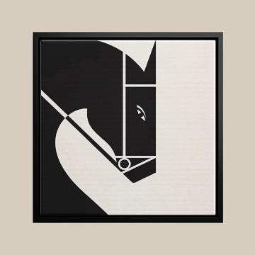 Ink and Ivory - Minimalist Horse Wall Art