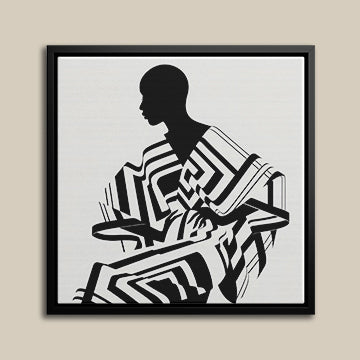 Monochrome Muses - Minimal African Women Wall Art