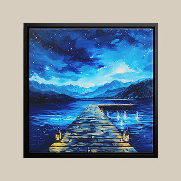 Midnight On The Lake - Landscape Wall Art