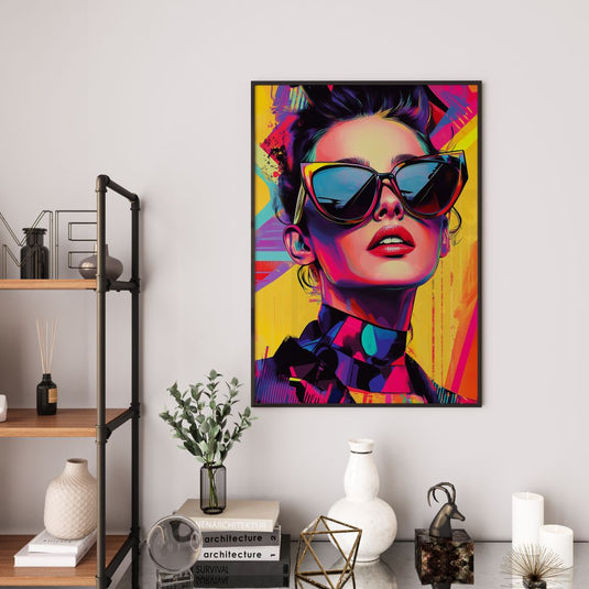 Shades of Confidence - Pop Art Style - Canvas Wall Art
