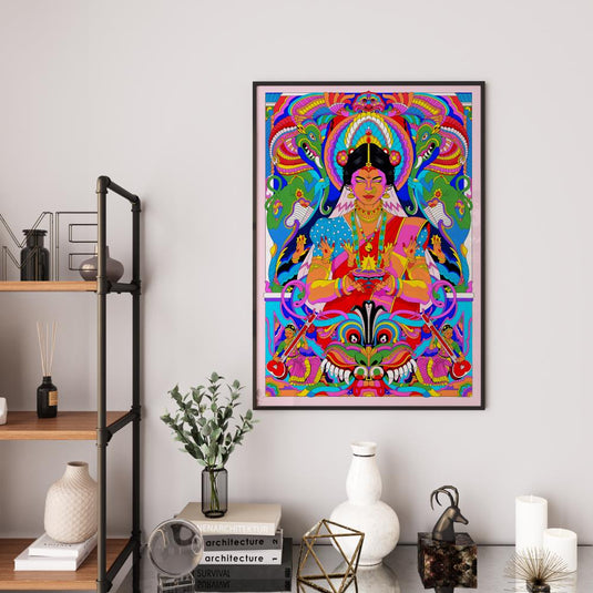 Lighting The Way - Indian Wall Art
