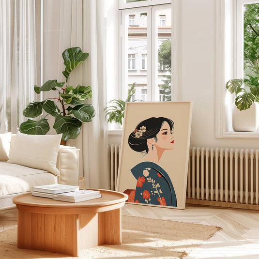 Geisha's Elegance - Japanese Wall Art