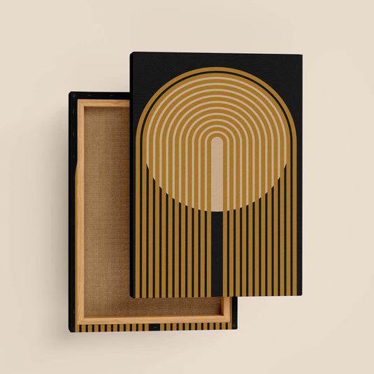 Ink And Mustard - Minimal Modern Wall Art