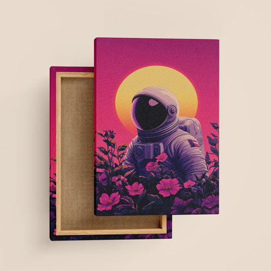 Cosmic Bloom - Astronaut And Space Wall Art