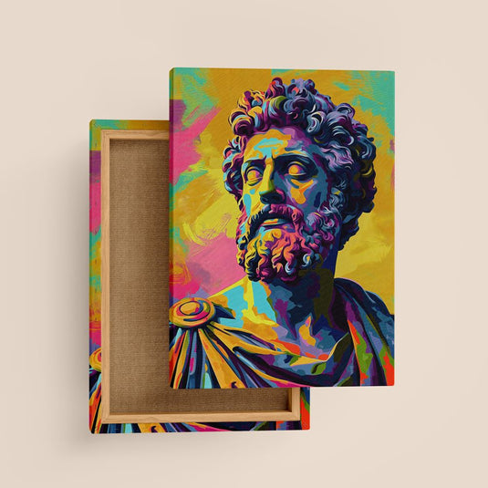 The Stoic Emperor - Portrait Wall Art - Pop Art Style