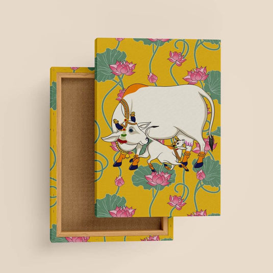 The Holy Cow - Pichwai Wall Art - Set of 3