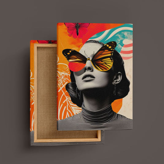 Butterfly Dreams - Portrait Wall Art - Pop Art Style