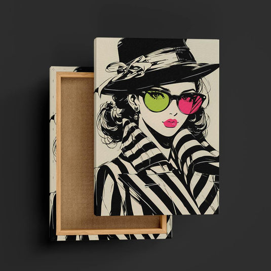 Hatted Beauty - Pop Art Style