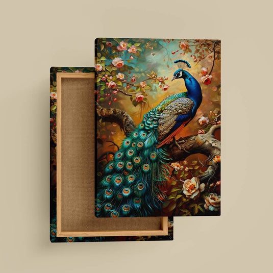 Feathers of Fortune - Peacock Wall Art