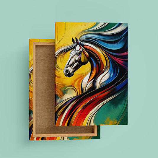 Vibrant Runners - Abstract Horse Wall Art