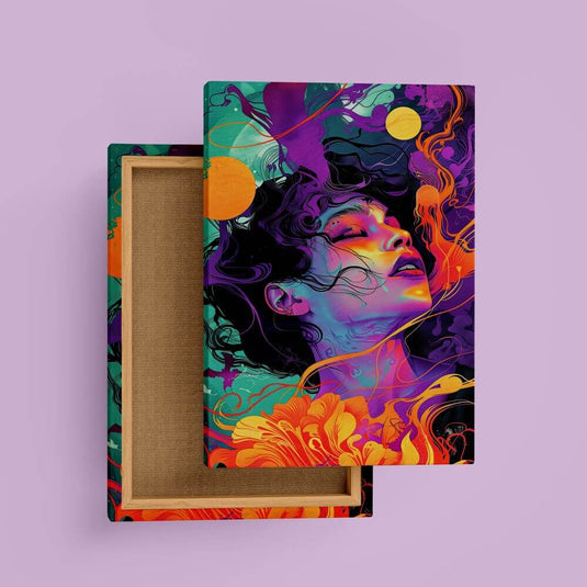 Feminine Fire - Portrait Wall Art Painting