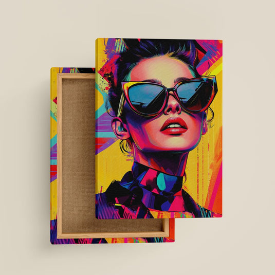 Shades of Confidence - Pop Art Style - Canvas Wall Art