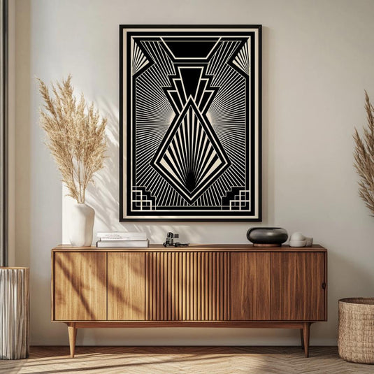 Art Deco Pattern - Minimal Wall Art