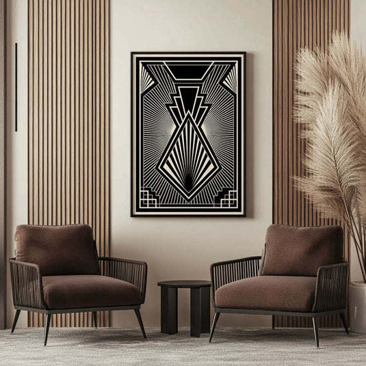 Art Deco Pattern - Minimal Wall Art