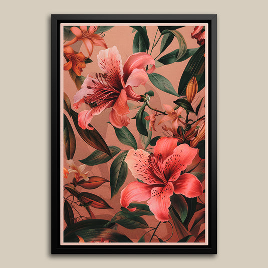 Pink Lily Paradise - Floral Wall Art