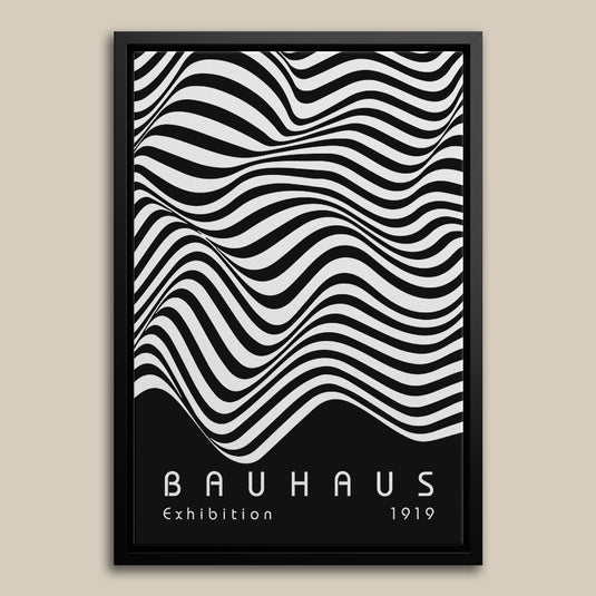 Bauhaus Design (Black) - Mid Century Wall Art