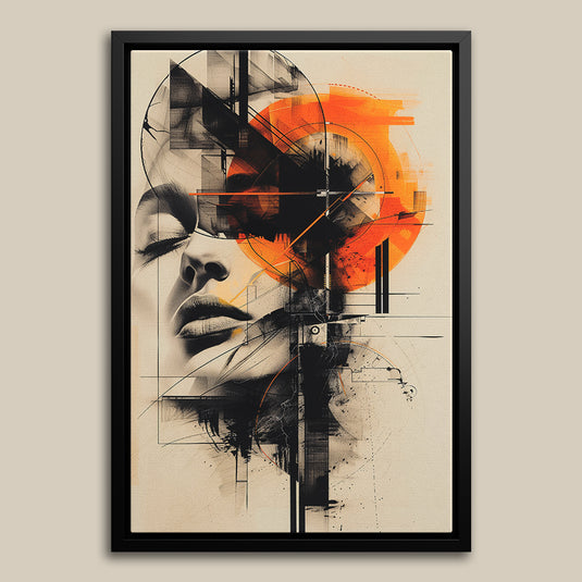 Lost in Thoughts - Portrait Wall Art Painting