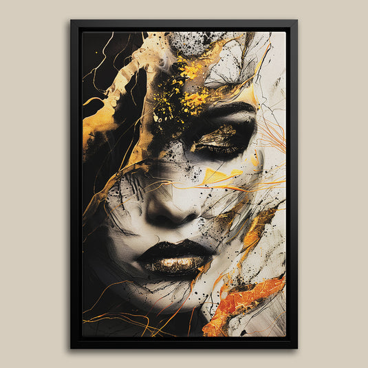 Abstract Diva - Black n Gold