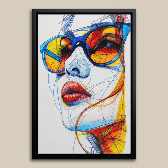 Sensual Strokes - Portrait Wall Art Painting