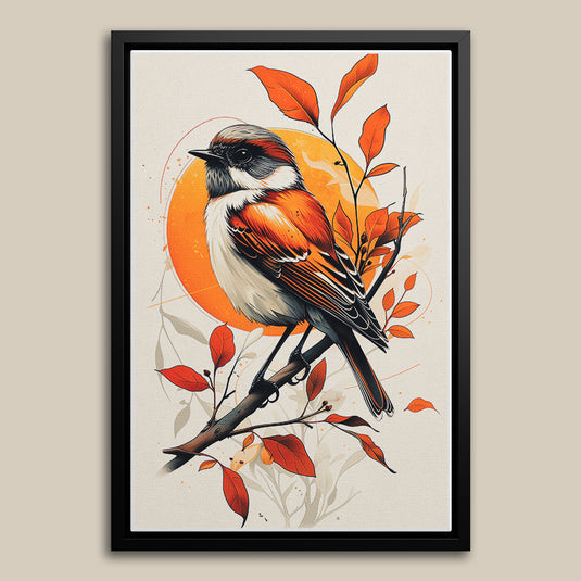Bird in Bloom - Bird Art Print