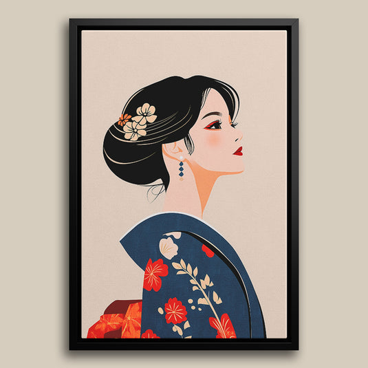 Geisha's Elegance - Japanese Wall Art