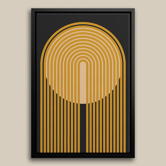 Ink And Mustard - Minimal Modern Wall Art