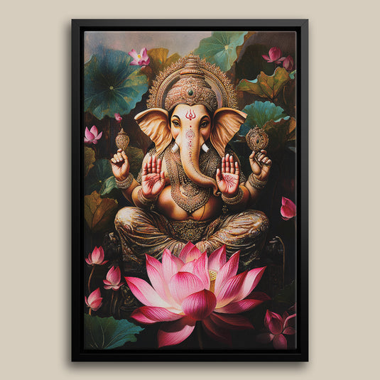 The Divine Ganesha - Religious Wall Art