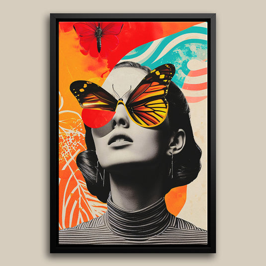 Butterfly Dreams - Portrait Wall Art - Pop Art Style