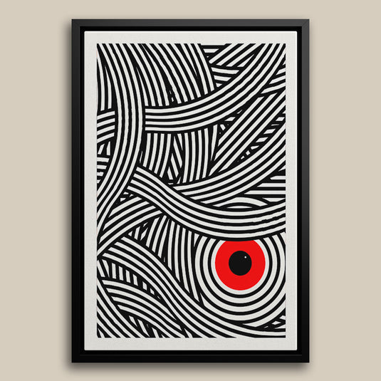 Red Eye Illusion - Minimal Wall Art