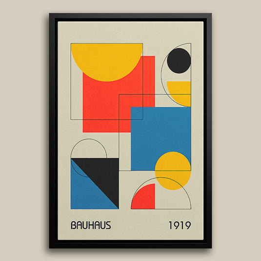 Bauhaus Geometry - Minimal Modern Wall Art