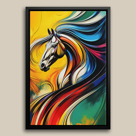 Vibrant Runners - Abstract Horse Wall Art