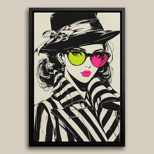 Hatted Beauty - Pop Art Style