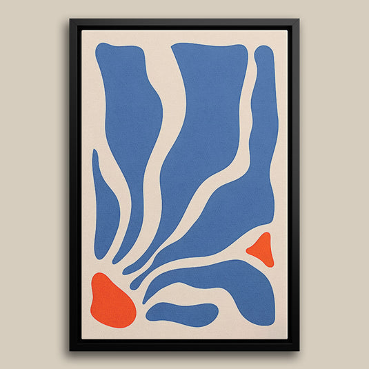 Cobalt Charm - Floral Boho Wall Art