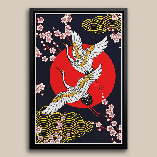 Cranes of Japan - Japanese Wall Art