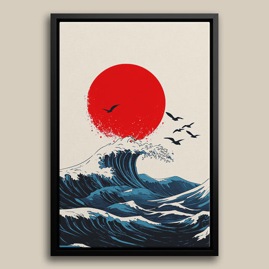 Dance of the Waves - Japanese Wall Art