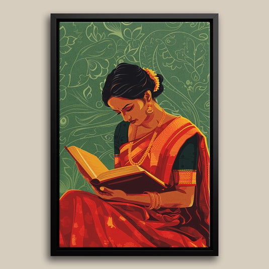 Saree And Stories - Indian Women Wall Art