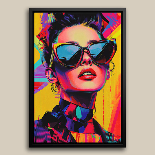 Shades of Confidence - Pop Art Style - Canvas Wall Art