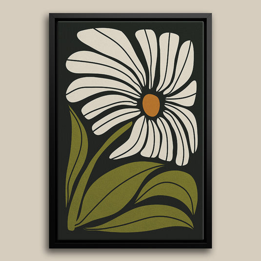 Abstract Daisy - Botanical Floral Wall Art